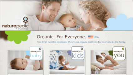 eshop at Naturepedic's web store for Made in America products